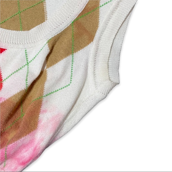 ❤️ SOLD ❤️ Vivienne Westwood Vest Anglomania Argyle Distressed Punk Sweater - Picture 7 of 11